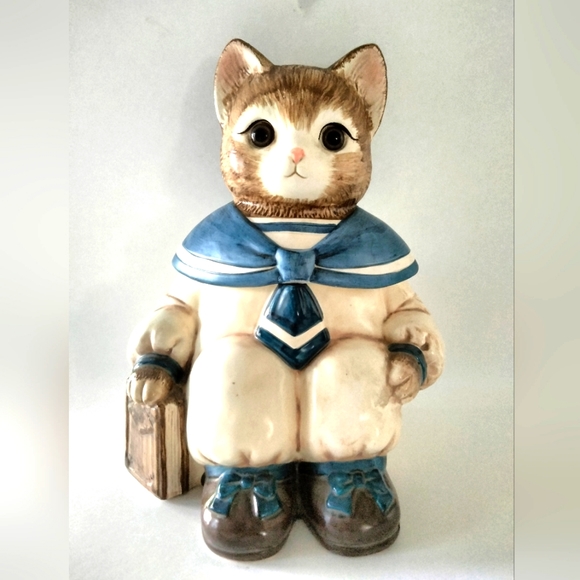 Wilbur Milton cat cookie jar 10.5 inches high - Picture 1 of 5